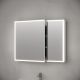 Зеркальный шкаф с подсветкой Sancos Evoke SC8090 90 см серый