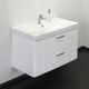 Тумба-умывальник Comforty Ангара-90П белый матовый c раковиной Comforty 4490