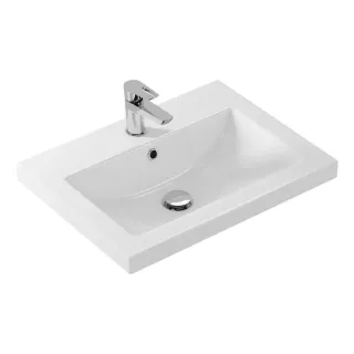 Тумба-умывальник Comforty Лима-60П белый матовый с раковиной Como 60