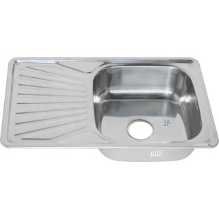 Мойка 7848 U Melana 0,8/180 хром с сифоном (123 t *10)