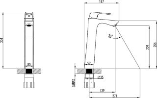 Смеситель для раковина Lemark Unit LM4509C хром
