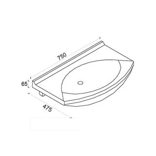 Dreja Умывальник Лагуна 75