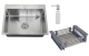 Кухонная мойка РМС MR-5843 с корзиной и дозатором нержавеющая сталь