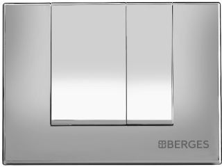 Кнопка для инсталляции BERGES NOVUM S2 матовый хром 040042