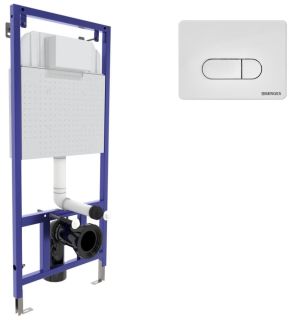 Инсталляция для унитаза Berges Novum D4 с кнопкой soft touch белый 040234