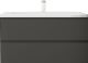 Подвесная тумба под раковину Art&Max Bianchi 100см серый матовый AM-Bianchi-1000-2C-SO-GM