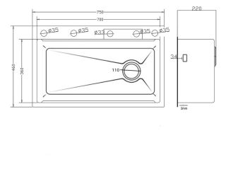 Кухонная мойка многофункц. DQ нерж.сталь темный графит в комплекте со смесителем и аксессуарами (DKS754605)