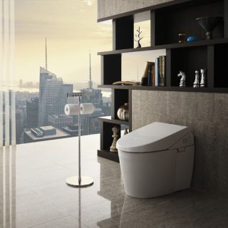 Напольная стойка для пульта управления TOTO Neorest YH63SDT1 с двумя держателями для туалетной бумаги хром