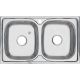 Мойка 8148S Melana 0,6/180 хром с сифоном (040 t *8)