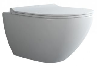 Подвесной унитаз Berges Puma XL Rimless белый 082126 сиденье дюропласт Toma Slim SO микролифт быстросъёмное