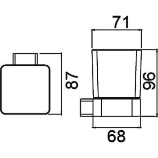 Стакан Timo Selene чёрный 12033/03