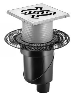 Душевой трап Berges Platz Antik 091061 15см хром глянец
