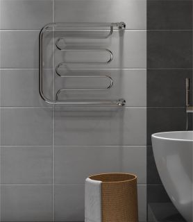 Полотенцесушитель водяной Indigo Фокстрот Liana FLW50-60P с полкой 50x60 см хром