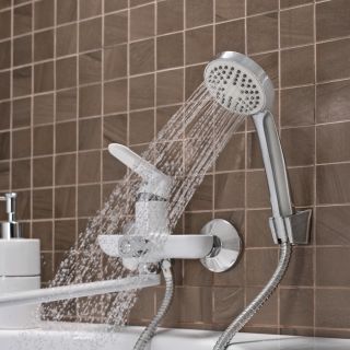 Смеситель для ванны с душем РМС SL123W-006E белый