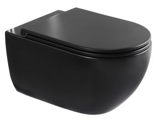 Подвесной унитаз Charus Skandenborg Rimless EWC700-125B безободковый чёрный