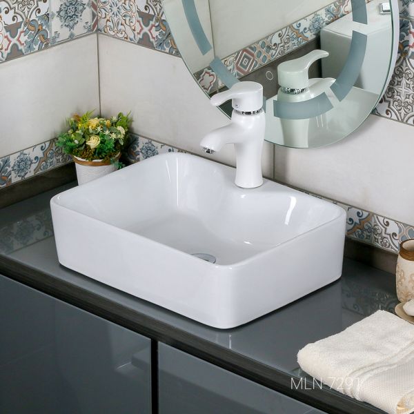 Накладная раковина Melana 7291-805 49см белый