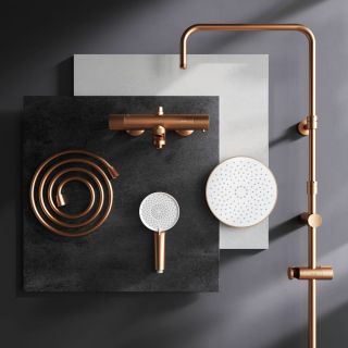 Душевая система AM.PM  X-Joy F0785A544 розовое золото