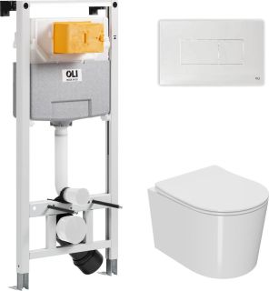 Комплект унитаза с инсталляцией Point Веста 879235pKA01+PN41701 с сиденьем Микролифт