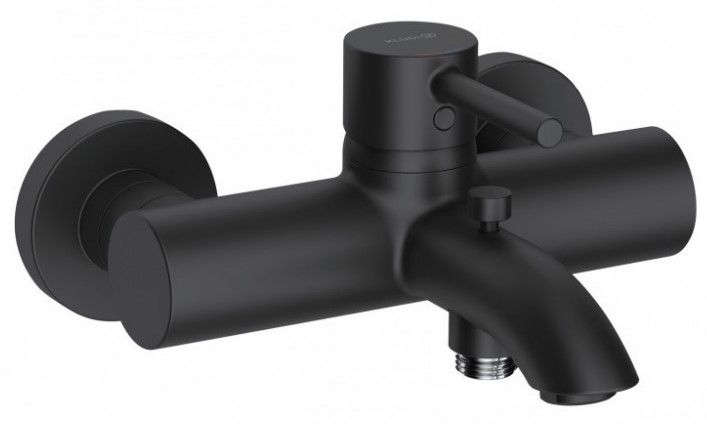 Смеситель для ванны и душа Kludi Bozz чёрный матовый 386913976