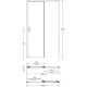 Душевая дверь Kerama Marazzi Vetro VE.110.SD.CR 110 см стекло прозрачное профиль хром
