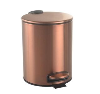 Ведро с педалью Boheme Uno 10426-CB брашированная медь