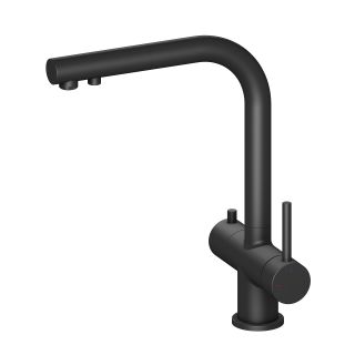 Смеситель для кухни Timo Saona с выдвижной лейкой чёрный 2356/03FL