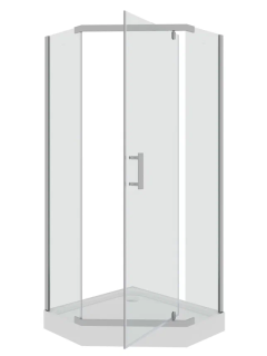 Душевой уголок Parly ZPE911TE 90x90см с поддоном