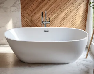 Акриловая ванна Cerutti SPA MIMI170MWI CT10504 отдельностоящая 170x80 см белый