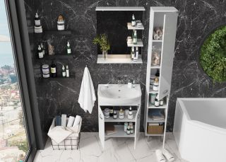 Напольная тумба под раковину Onika Коралл 106042 60см белый