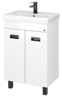 Напольная тумба под раковину Onika Балтика-Квадро Black 106139 60см белый