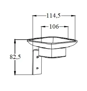 Мыльница стеклянная с держателем Boch Mann BM10662 чёрный