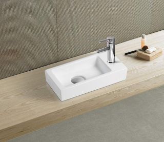 Раковина-чаша CeramaLux 9272L белая 36.5 см