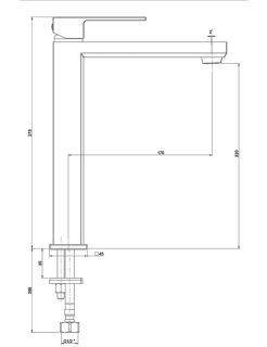 Смеситель для раковины Paini Grazia 21CR205LL хром