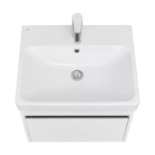 Тумба под раковину Акватон Марти 55см белый/дуб эндгрейн 1A263201MY010