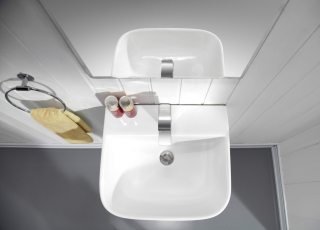 Раковина  CeramaLux G-515 белая 33 см