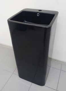 Раковина  CeramaLux P7004LВ черная 40 см