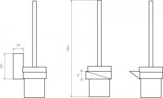 Щётка для туалета Boheme New Venturo золото 10319-G