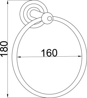 Полотенцедержатель Boheme Imperiale золото 10405