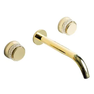 Встраиваемый смеситель для раковины Boheme Aura 152-2-G-A золото