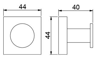 Крючок Timo Selene чёрный 12011/03