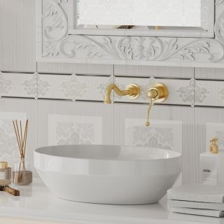 Встраиваемый смеситель для раковины Paini Duomo 88PJ208 матовое золото