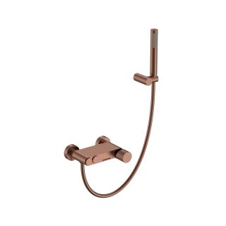 Смеситель для ванны и душа Boheme Stick Spirale 123-BRB.4 брашированная бронза