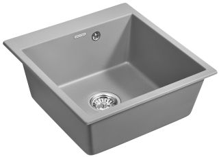 Мойка кухонная Paulmark Kante PM105152-GRM серый металлик