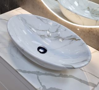 Раковина  CeramaLux D1147-505(340) белая 52 см