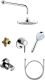 Душевой комплект Kludi Bozz 7в1 386300576 хром