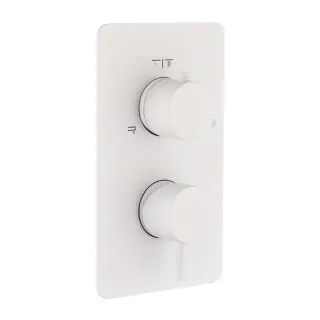 Встраиваемый смеситель для душа Boheme Cell 135-2-MW 2-х проходной белый матовый