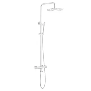 Душевая стойка c термостатом Boheme Uno 468-T-MW белый матовый