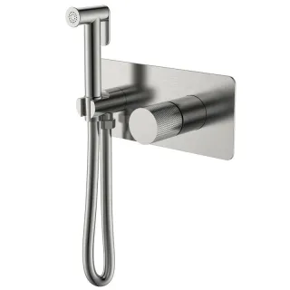 Гигиенический душ со смесителем Boheme Stick Touch 127-NB.2 никель брашированный