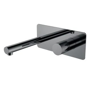 Встраиваемый смеситель для раковины Boheme Touch 125-SGM.2 оружейная сталь