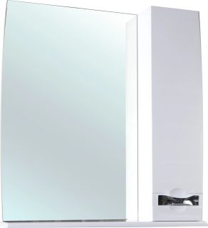 Зеркало-шкаф Bellezza Абрис 80см правый белый 00000006114